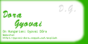 dora gyovai business card